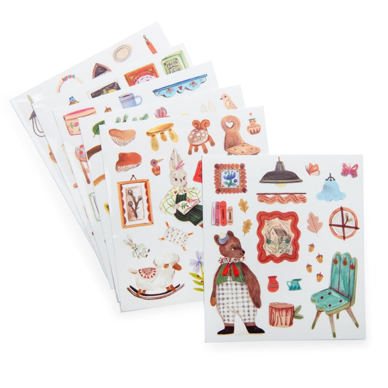 Les Minouchkas Coloring Sticker Book