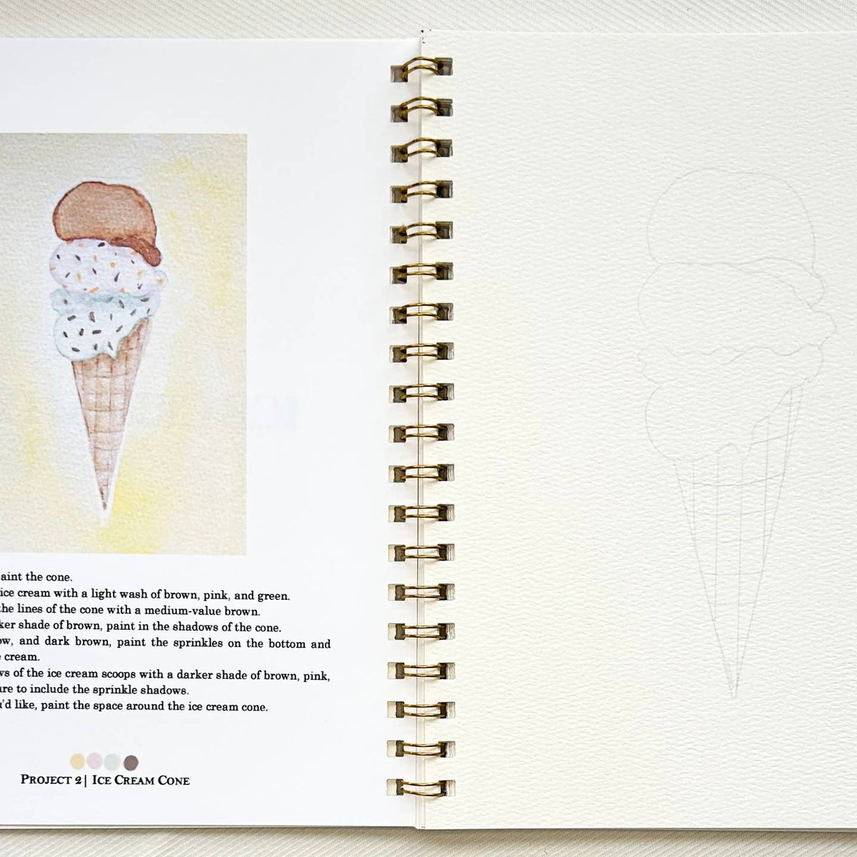 Sweet Shop Watercolor Workbook