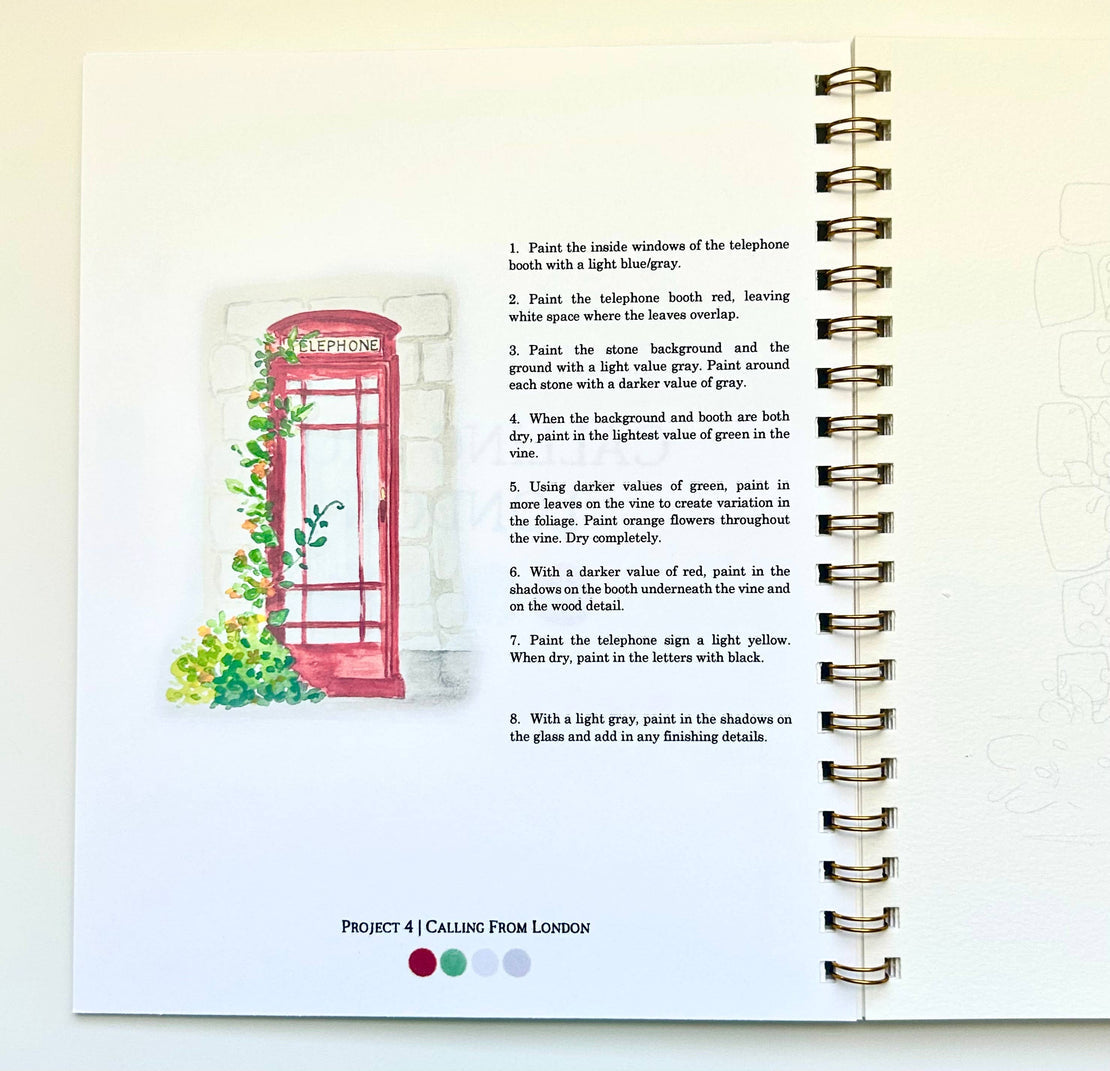 Travel Watercolor Workbook