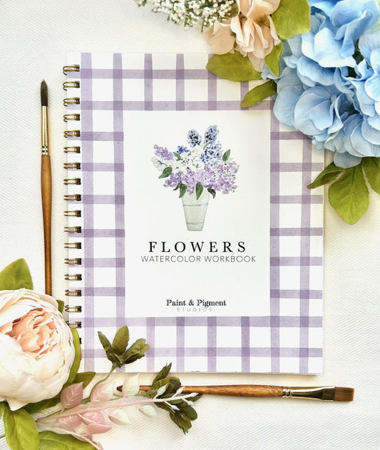 Flower Watercolor Workbook